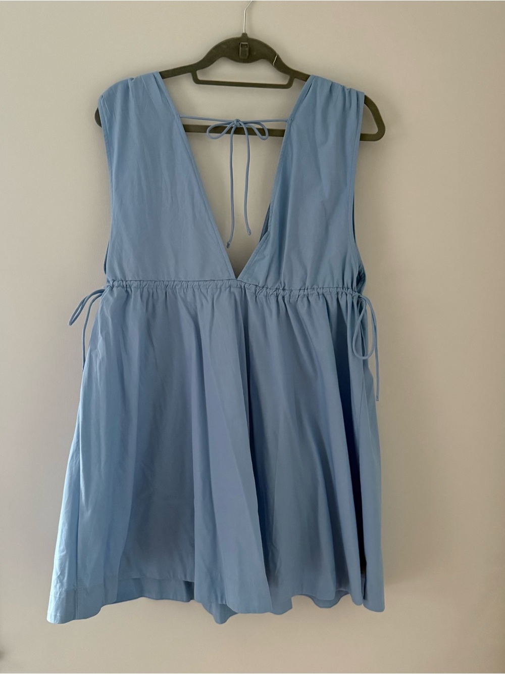 Abercrombie & Fitch Sky Blue Sleeveless V-Neck Tunic Dress